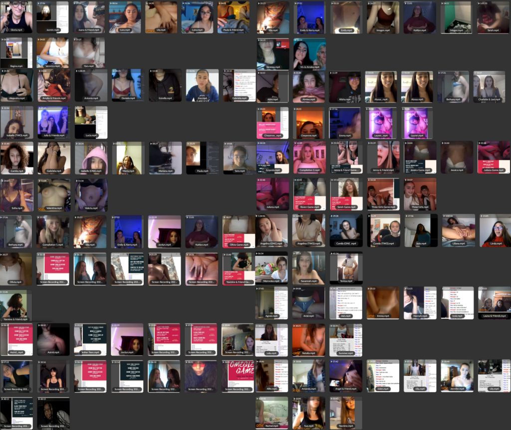 AnxiousPanda OMEGLE Leaks – 189 Girls [100 GB]